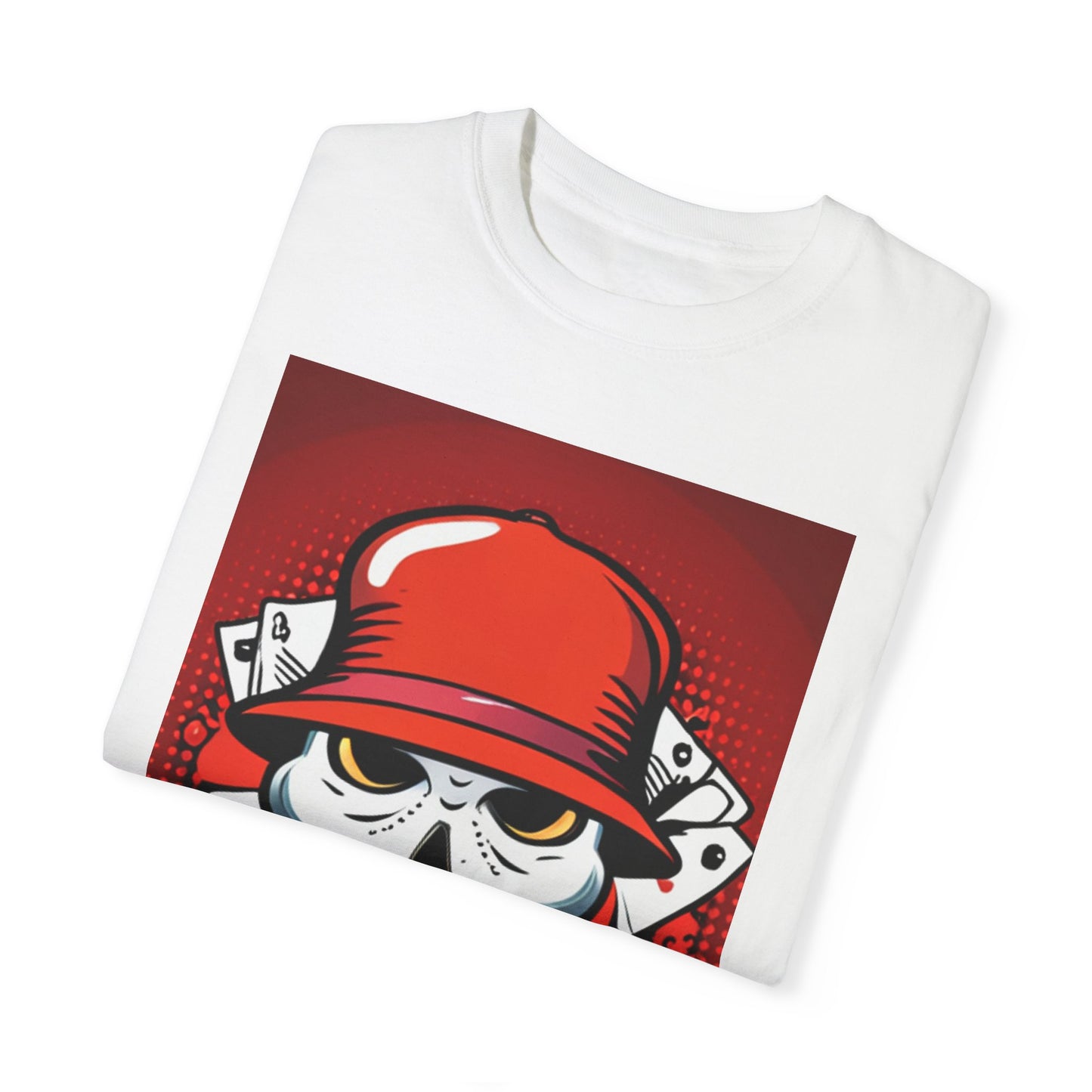 Poker skull with hat Garment-Dyed T-shirt