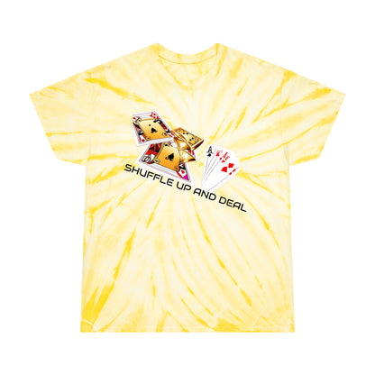 SHUFFLE UP AND DEAL Tie-Dye Tee, Cyclone