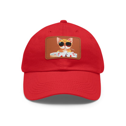 KOOL KAT Hat with Leather Patch (Rectangle)