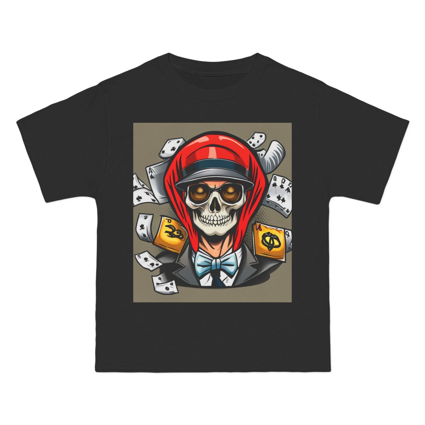 Halloween poker skull Beefy-T®  T-shirt