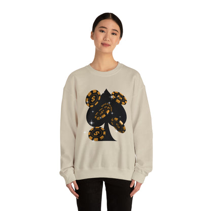 Poker Chips & Spade Heavy Blend™ Sweatshirt