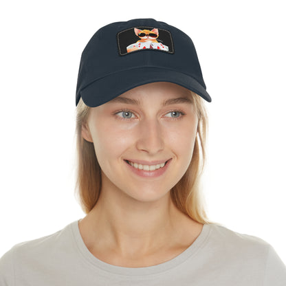 KOOL KAT Hat with Leather Patch (Rectangle)
