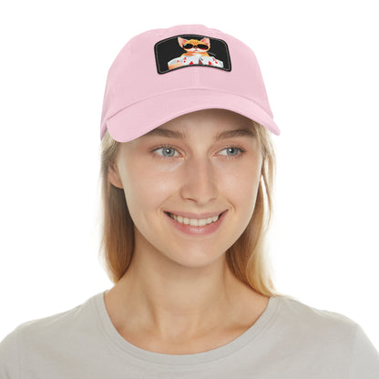 KOOL KAT Hat with Leather Patch (Rectangle)