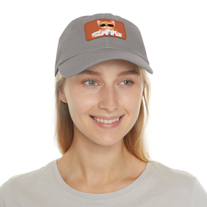 KOOL KAT Hat with Leather Patch (Rectangle)