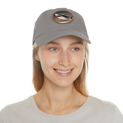 poker shark Hat with Leather Patch