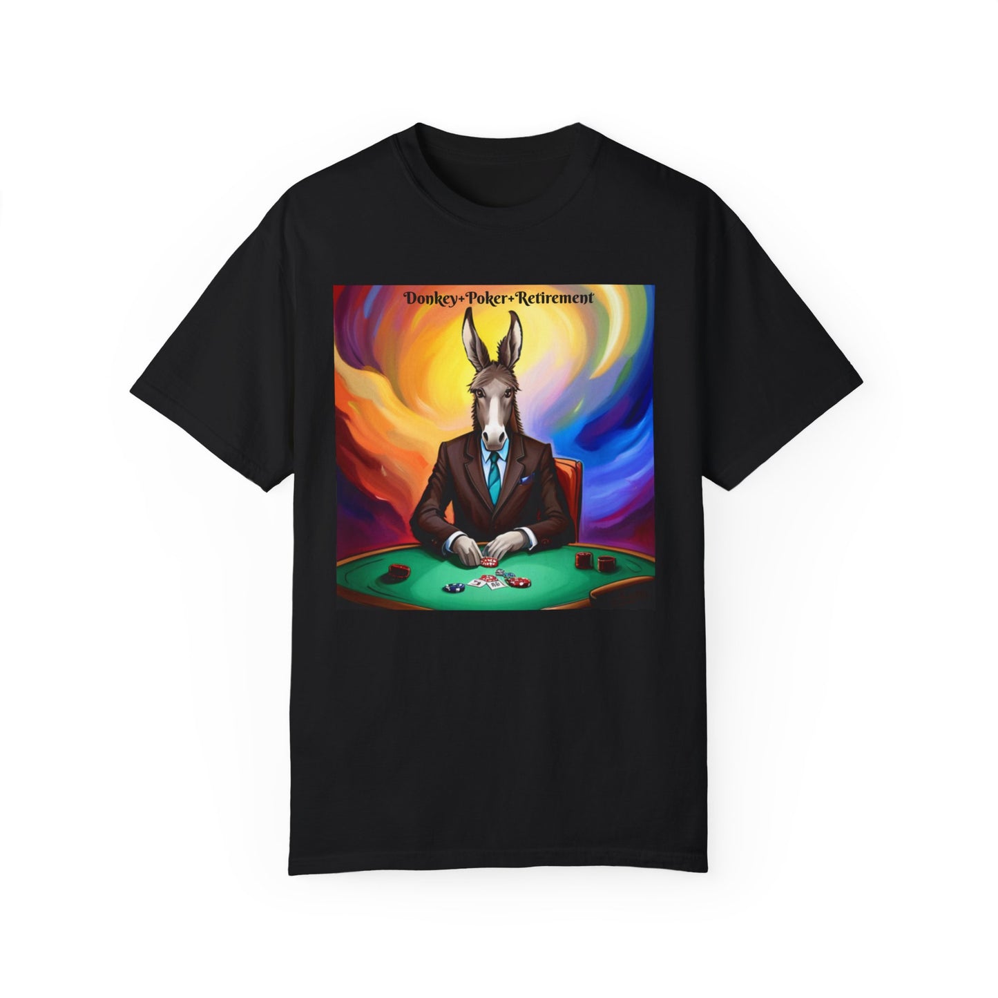 Donkey+Poker= Retirement" T-shirt