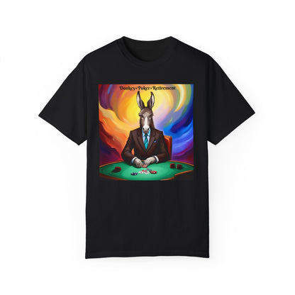 Donkey+Poker= Retirement" T-shirt