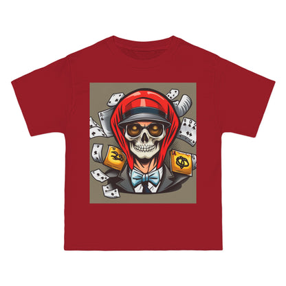 Halloween poker skull Beefy-T®  T-shirt