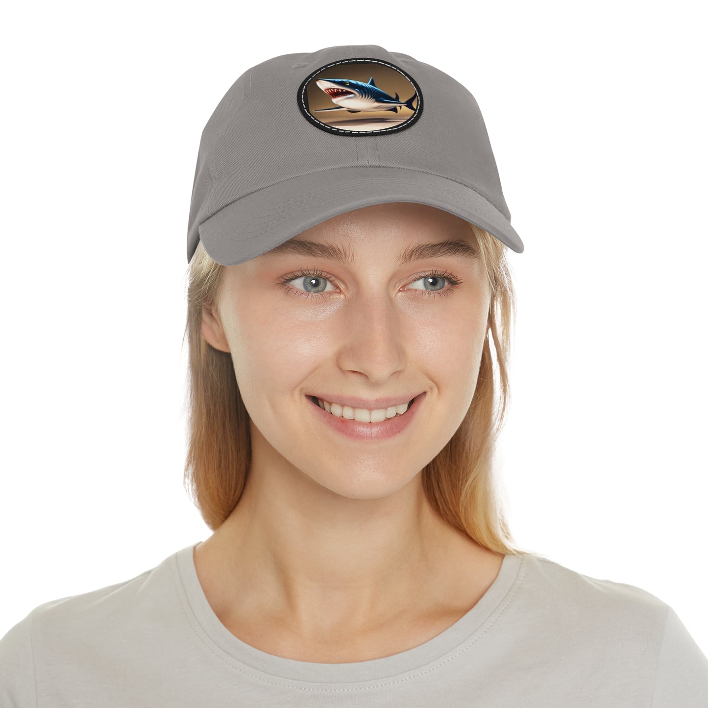 poker shark Hat with Leather Patch