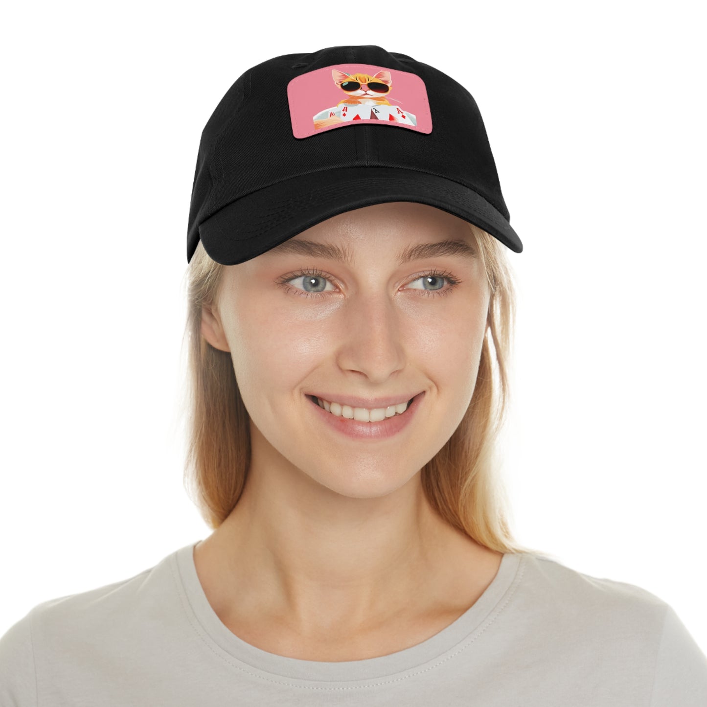 KOOL KAT Hat with Leather Patch (Rectangle)