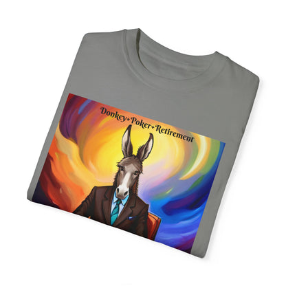 Donkey+Poker= Retirement" T-shirt