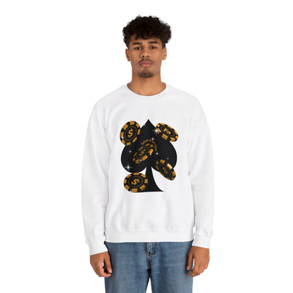 Poker Chips & Spade Heavy Blend™ Sweatshirt