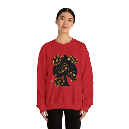 Poker Chips & Spade Heavy Blend™ Sweatshirt