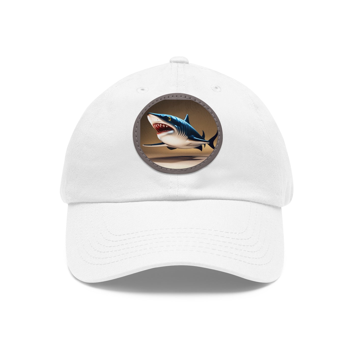 poker shark Hat with Leather Patch