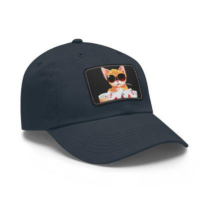 KOOL KAT Hat with Leather Patch (Rectangle)