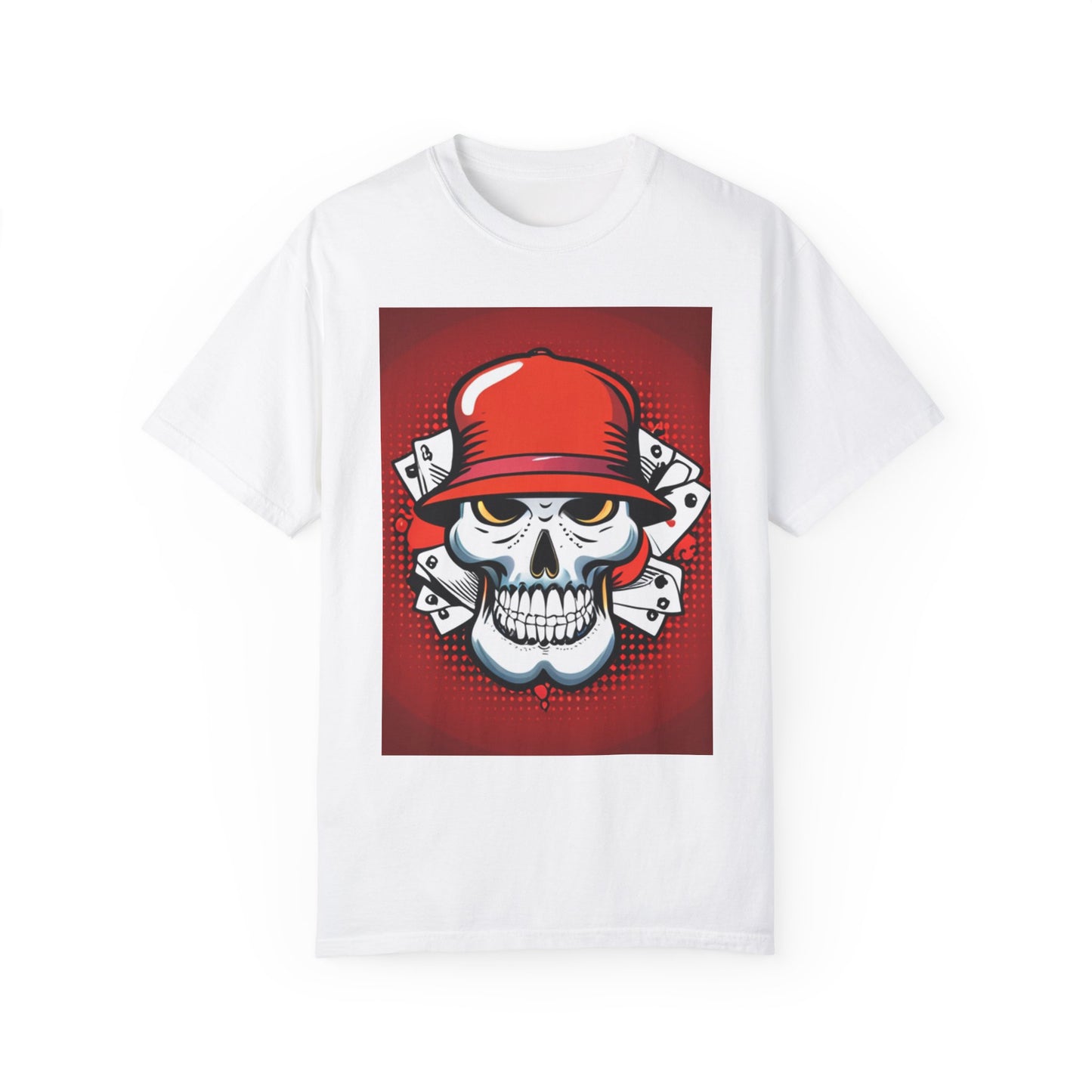 Poker skull with hat Garment-Dyed T-shirt