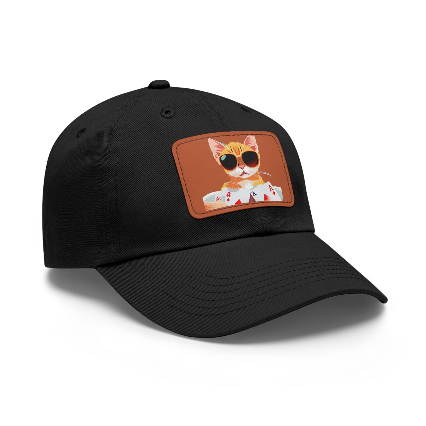 KOOL KAT Hat with Leather Patch (Rectangle)