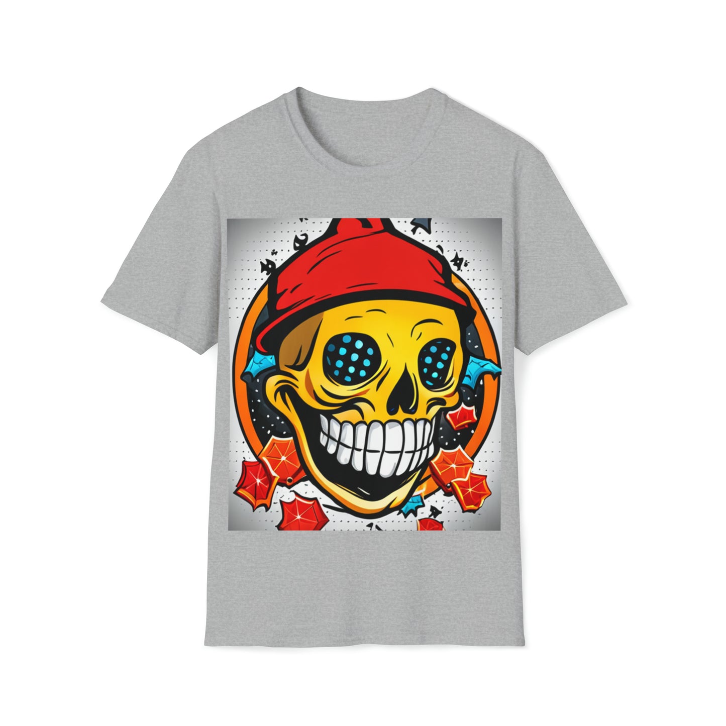 Poker Skull Beanie Soft Style T-Shirt