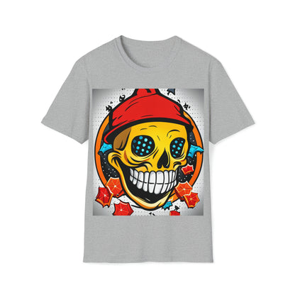 Poker Skull Beanie Soft Style T-Shirt