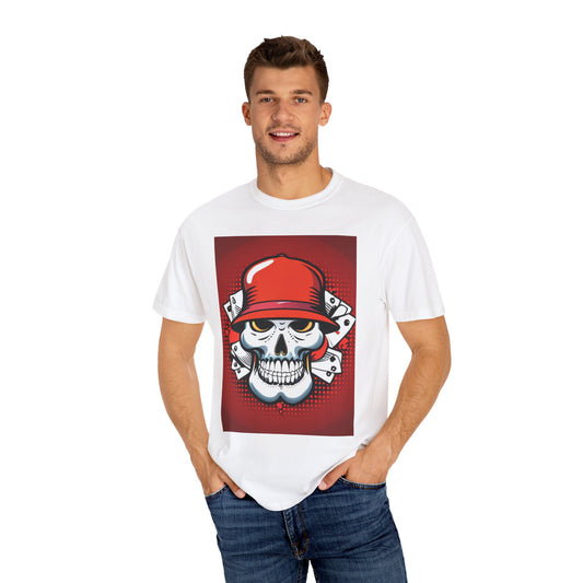 Poker skull with hat Garment-Dyed T-shirt