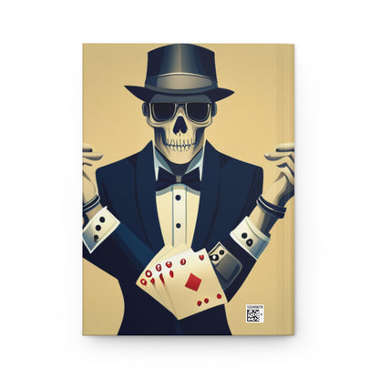 Poker skull Hardcover Journal notebook
