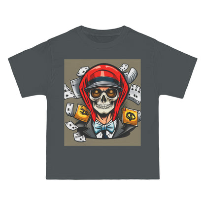 Halloween poker skull Beefy-T®  T-shirt