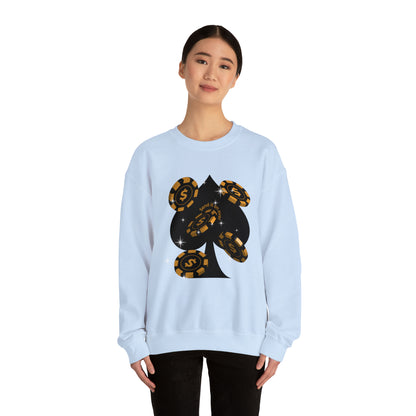 Poker Chips & Spade Heavy Blend™ Sweatshirt