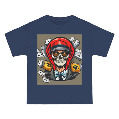 Halloween poker skull Beefy-T®  T-shirt