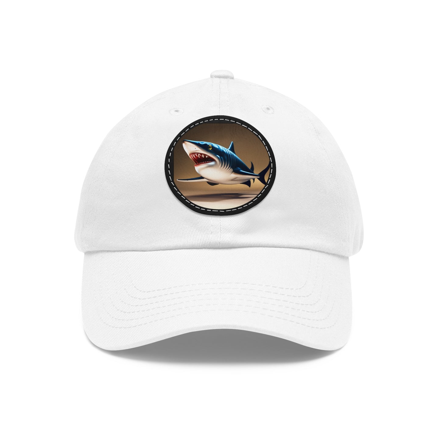 poker shark Hat with Leather Patch