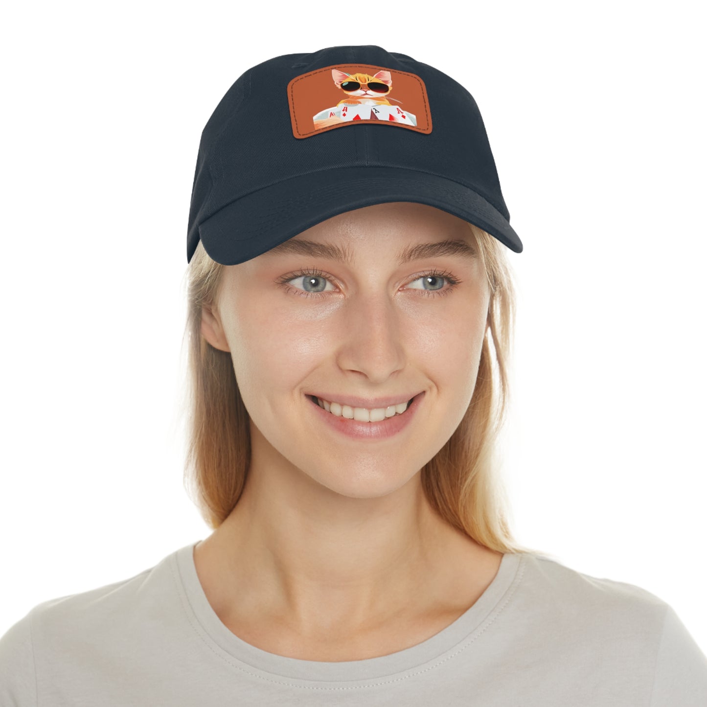 KOOL KAT Hat with Leather Patch (Rectangle)