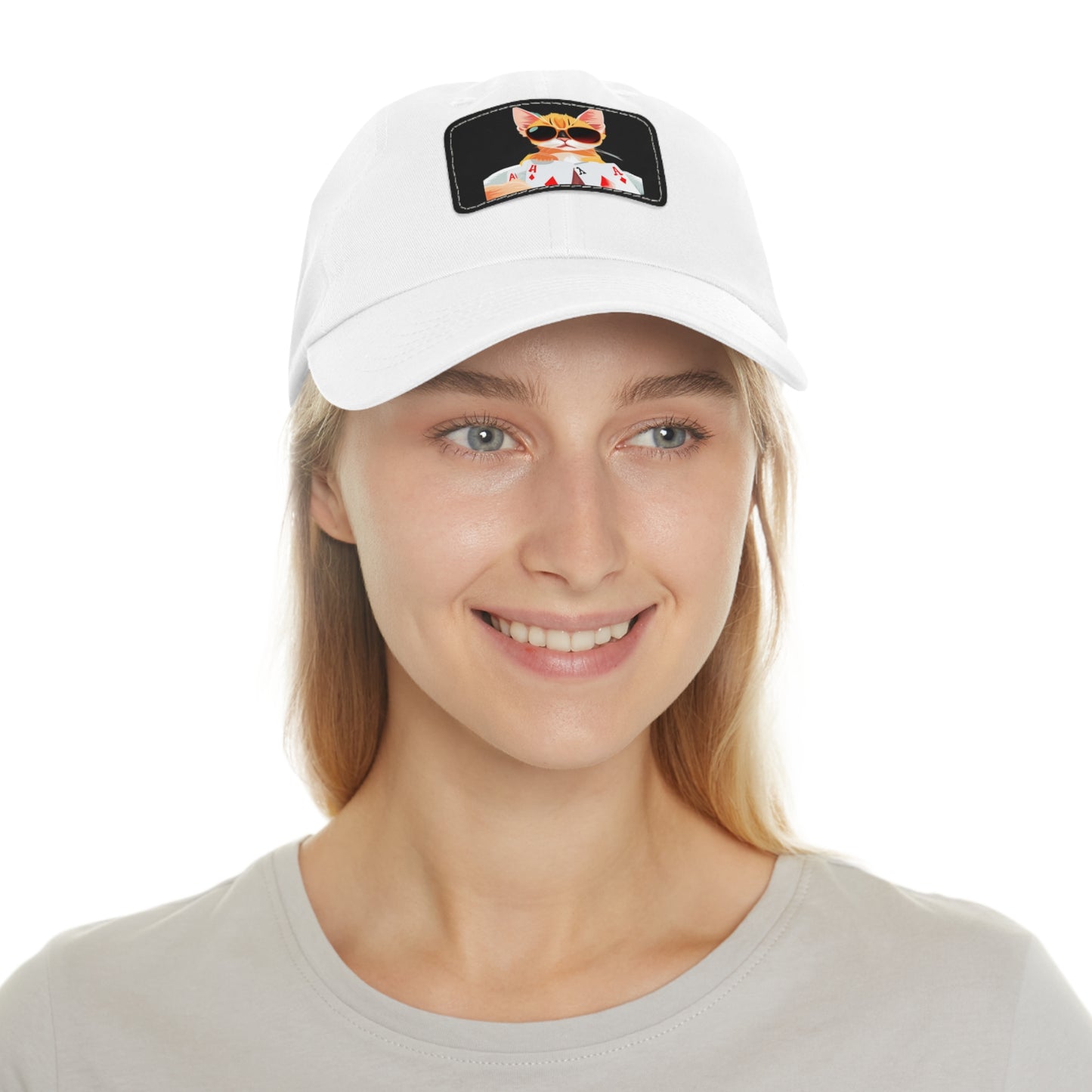 KOOL KAT Hat with Leather Patch (Rectangle)