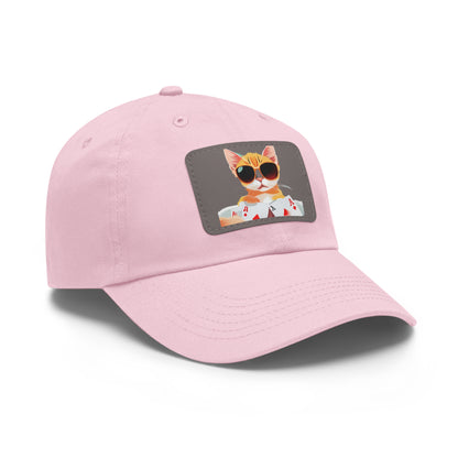 KOOL KAT Hat with Leather Patch (Rectangle)