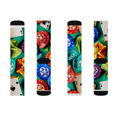 Pop art poker Sublimation Socks