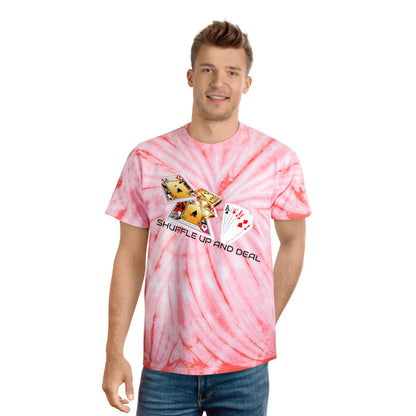 SHUFFLE UP AND DEAL Tie-Dye Tee, Cyclone