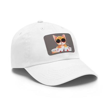 KOOL KAT Hat with Leather Patch (Rectangle)