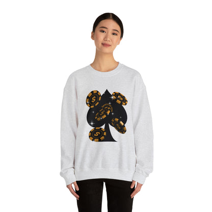 Poker Chips & Spade Heavy Blend™ Sweatshirt