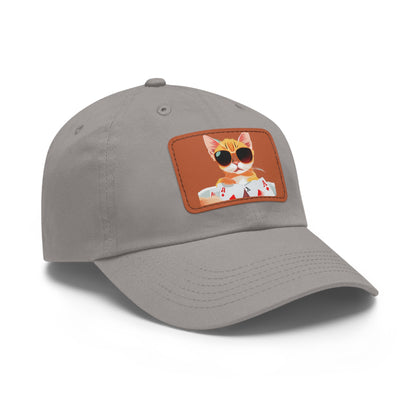 KOOL KAT Hat with Leather Patch (Rectangle)