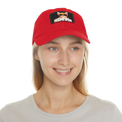 KOOL KAT Hat with Leather Patch (Rectangle)