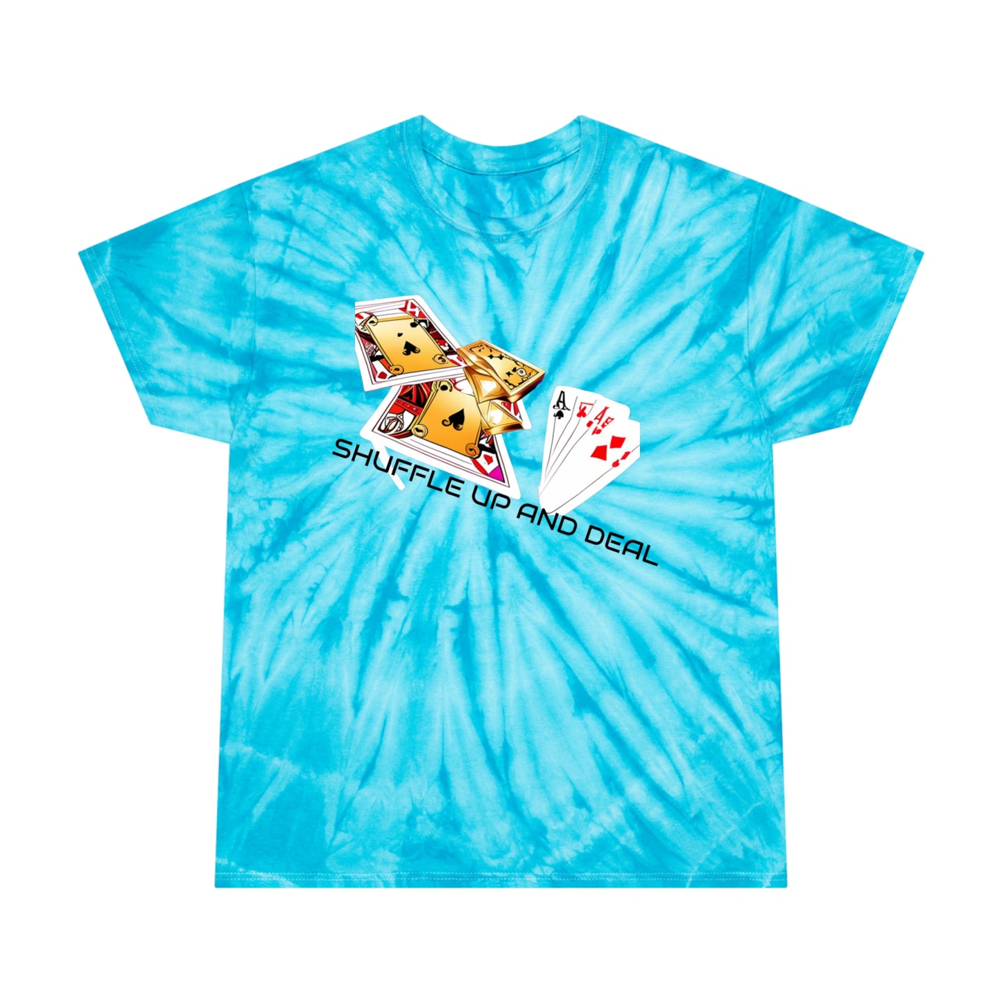 SHUFFLE UP AND DEAL Tie-Dye Tee, Cyclone