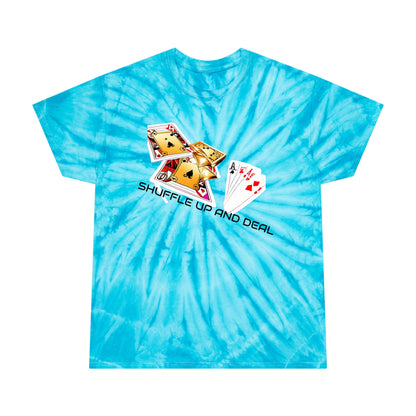 SHUFFLE UP AND DEAL Tie-Dye Tee, Cyclone