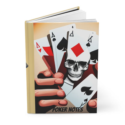 Poker skull Hardcover Journal notebook