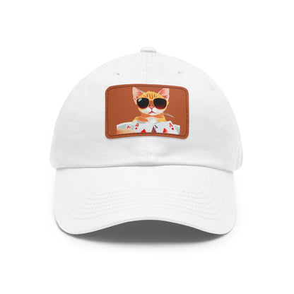 KOOL KAT Hat with Leather Patch (Rectangle)