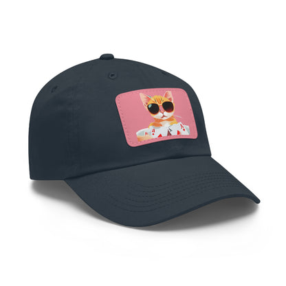 KOOL KAT Hat with Leather Patch (Rectangle)