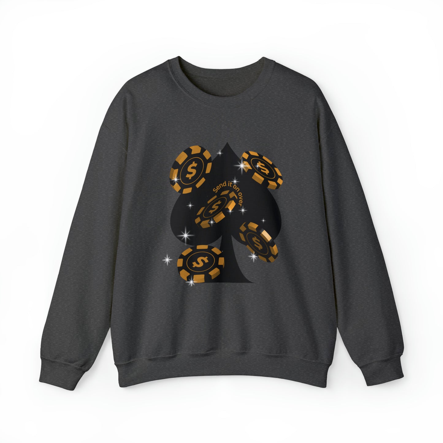 Poker Chips & Spade Heavy Blend™ Sweatshirt