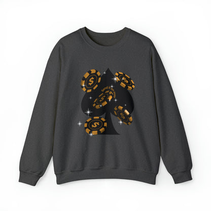 Poker Chips & Spade Heavy Blend™ Sweatshirt