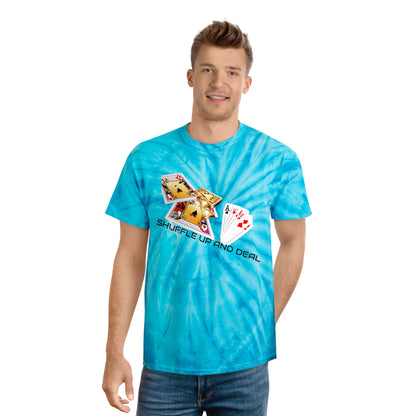 SHUFFLE UP AND DEAL Tie-Dye Tee, Cyclone