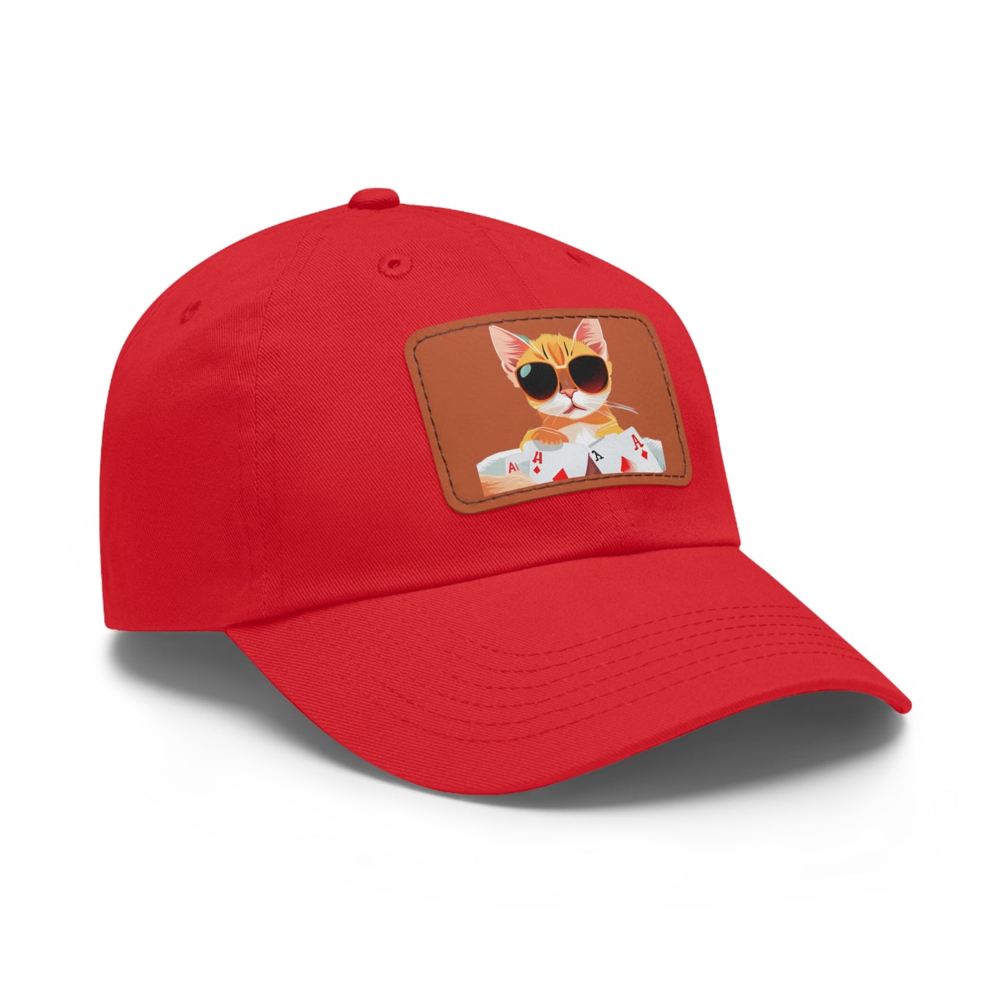 KOOL KAT Hat with Leather Patch (Rectangle)