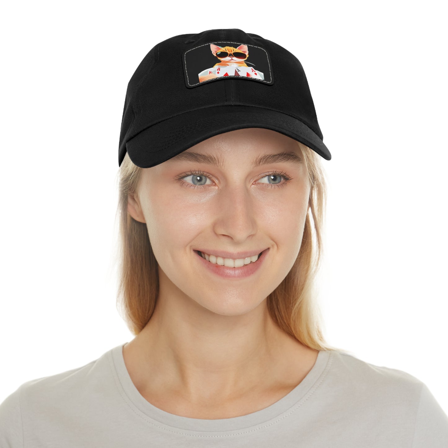 KOOL KAT Hat with Leather Patch (Rectangle)