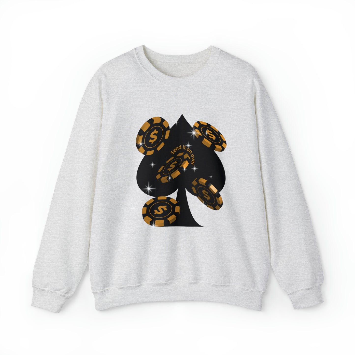 Poker Chips & Spade Heavy Blend™ Sweatshirt