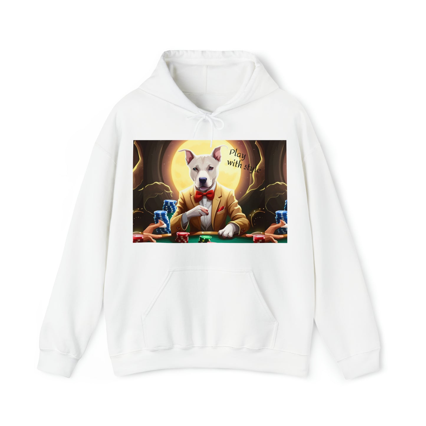 Poker pitbull "Play with style" Hooded